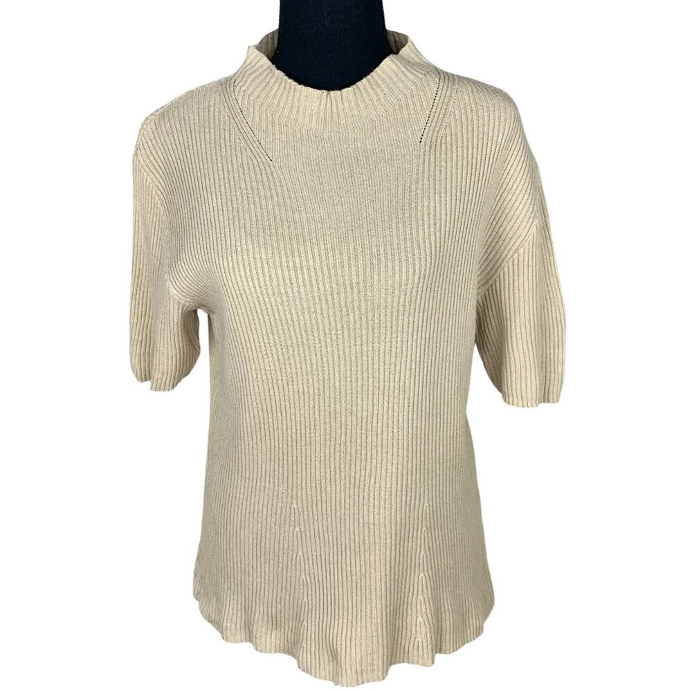 VINTAGE 90s-Y2K Short Sleeve Mock Neck Top